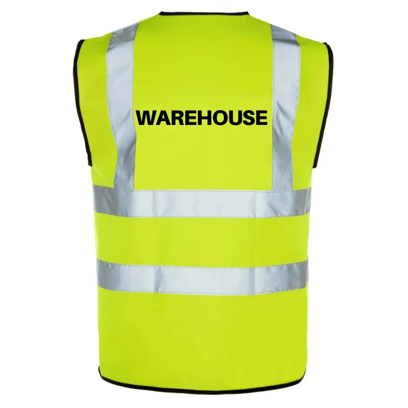 - Waistcoat Urgent clearance Hi-Viz Printed On-demand shipping WAREHOUSE