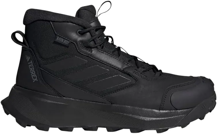 adidas Mens Terrex Winter Leather Round Toe Hiking Hiking Casual Boots Ankle - Black - Size 10.5 M