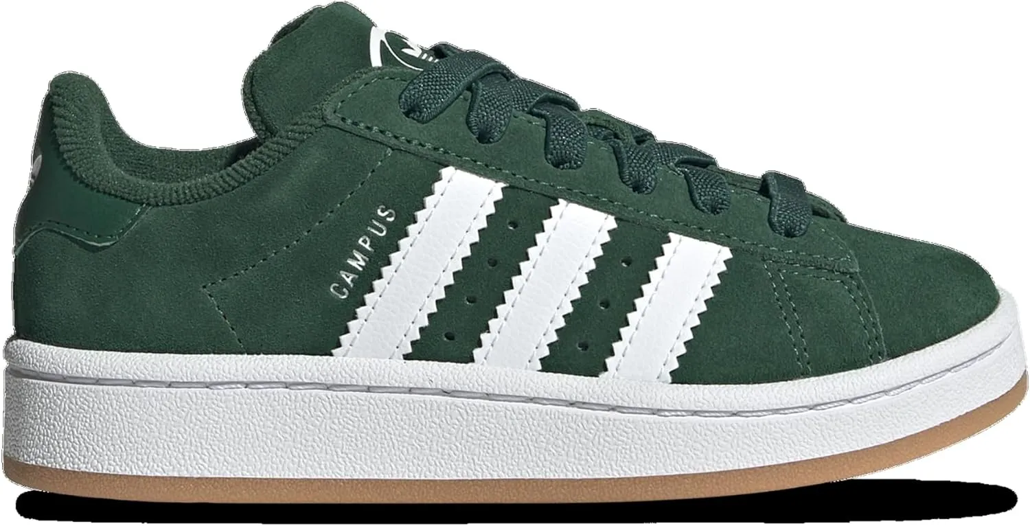 Adidas Orininals Campus 00s CF EL - Boys' Preschool (JI4332, Dark Green/White/Gum)