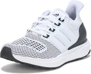 adidas UBounce DNA Sneaker, White/White/Black, 13.5 US Unisex Little Kid