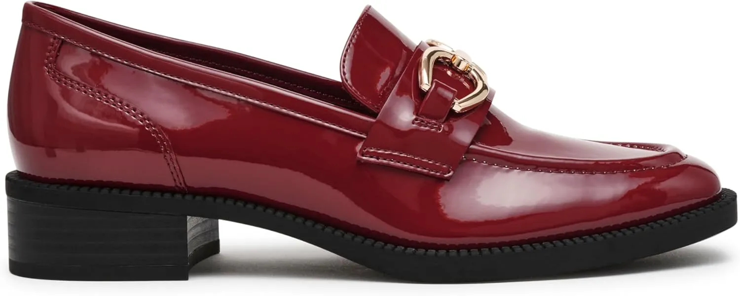Anne Klein Womens Korrie Buckle Loafers