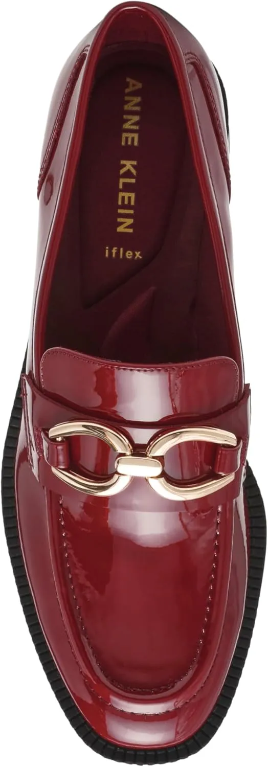 Anne Klein Womens Korrie Buckle Loafers