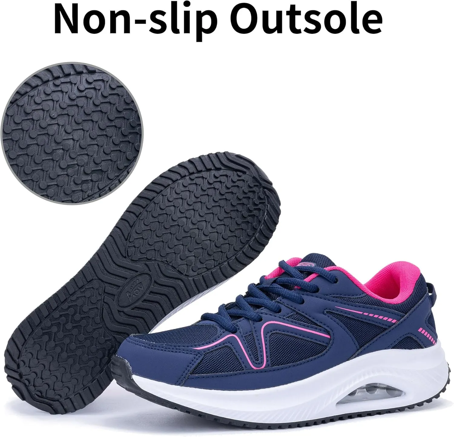 Autper Womens Walking Shoes Arch Support Orthotic Fashion Sneakers Air Tennis Shoes for Plantar Fasciitis Pain Relief US 6-11