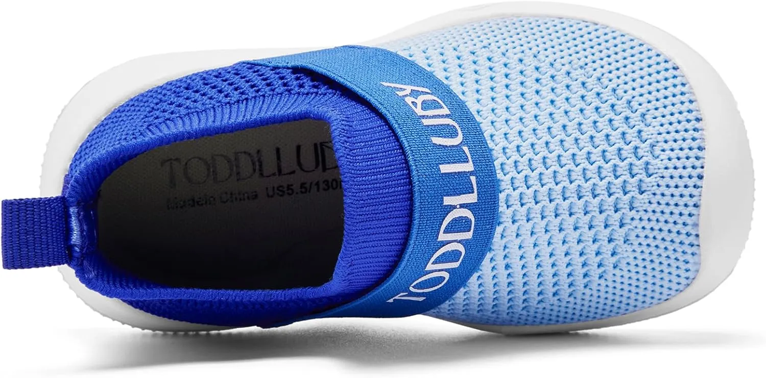 Baby Slip on Walking Shoes Toddler Sock Shoes Infant Sneakers Boy & Girls Non-Slip Tennis Shoes