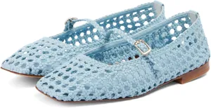 Ballet Flats Shoes for Women Square Toe Mary Jane Flats Shoes Buckle Strap Dress Casual Comfortable Ballerina Shoes