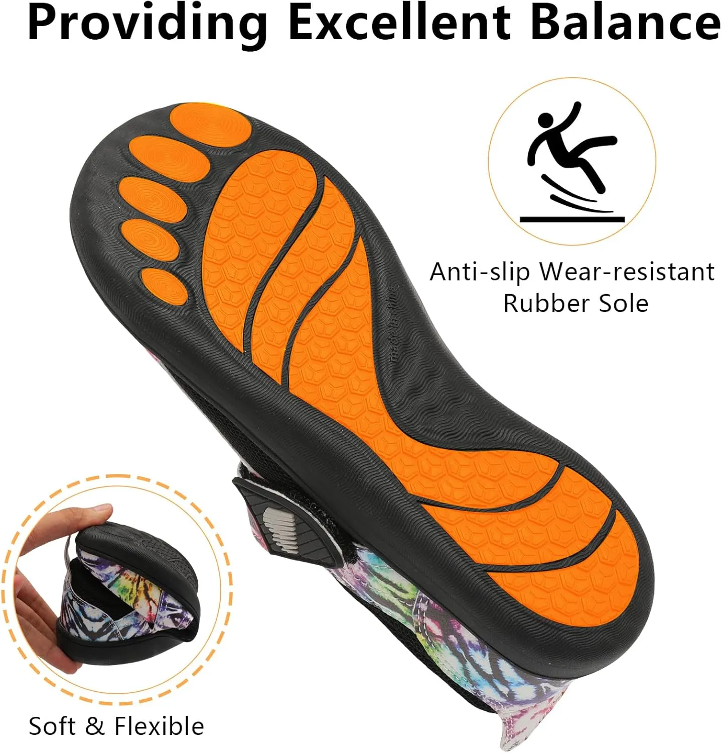 BARERUN Womens Walking Shoes Classic Mary Jane Flats Wide Toe Diabetic Shoes for Women Adjustable Breathable Lightweight Daily Barefoot Shoes
