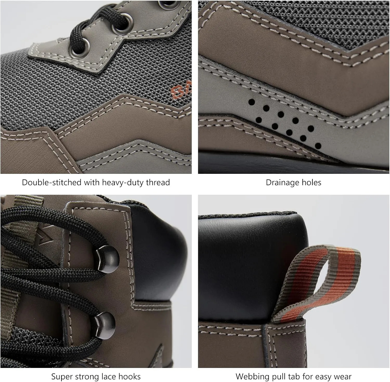 BASSDASH IMMERSE Men’s Wading Boots Breathable Mesh Lightweight Anti-Slip Rubber Sole for Fly Fishing