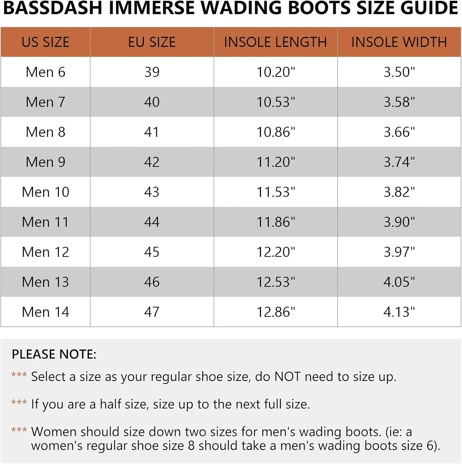 BASSDASH IMMERSE Men’s Wading Boots Breathable Mesh Lightweight Anti-Slip Rubber Sole for Fly Fishing