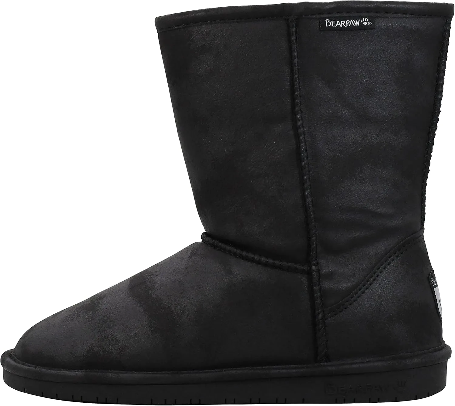 BEARPAW Emma Short Women's Classic Winter Slip On Boots, Lightweight Suede Boots, Multiple Colors