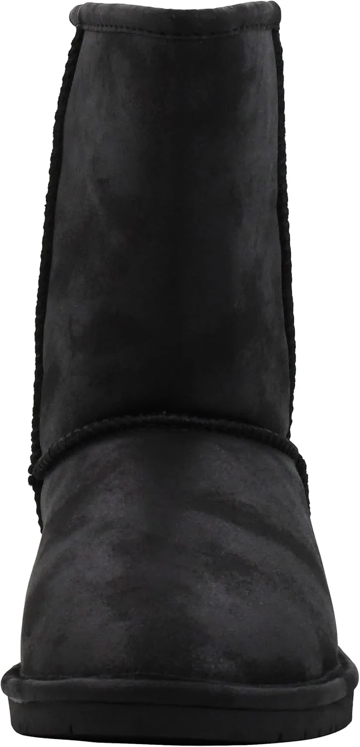 BEARPAW Emma Short Women's Classic Winter Slip On Boots, Lightweight Suede Boots, Multiple Colors