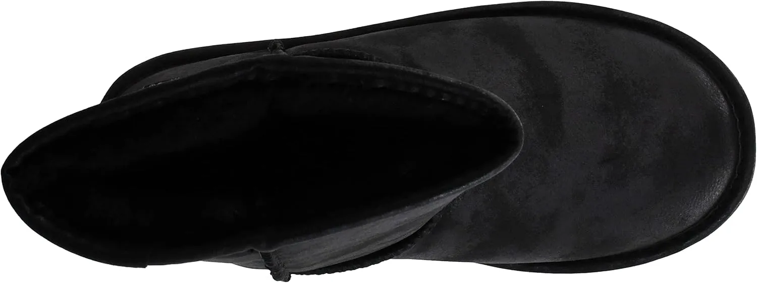 BEARPAW Emma Short Women's Classic Winter Slip On Boots, Lightweight Suede Boots, Multiple Colors