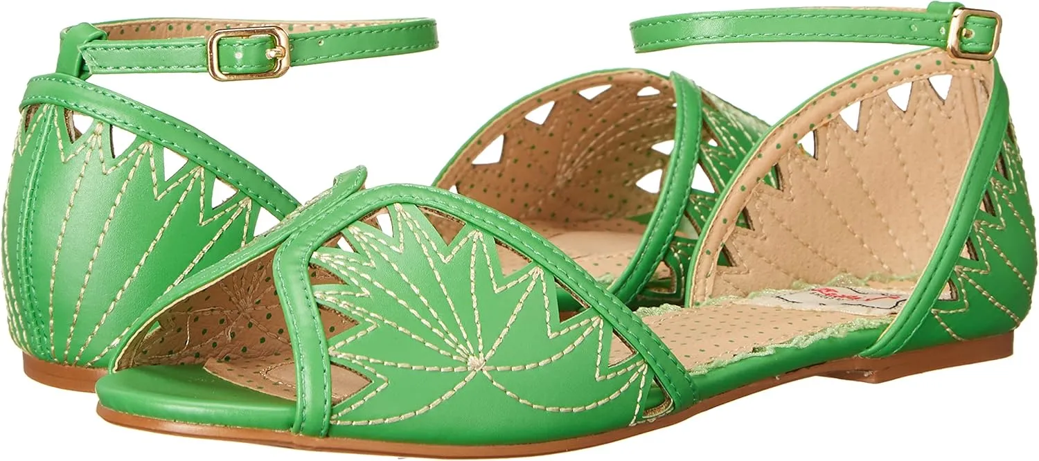 Bettie Page Women's Bp100-agnes Mary Jane Flat
