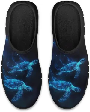 Binienty Casual Sneakers for Women Men Sea Turtle Animal Print Loafers Arch Support Low Cut Platform Loafers
