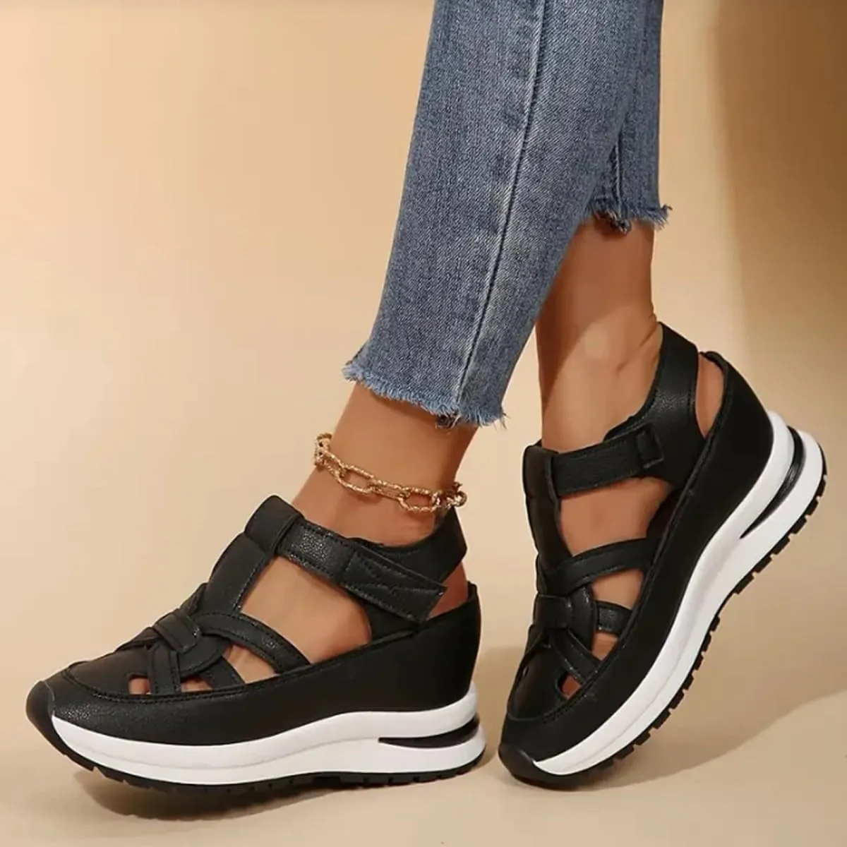 Bomre Shoes Women Sneakers, Aveta Orthopedic Sandals, Plus Size Hollow-Out Casual Sandals, Summer Casual Beach Shoes