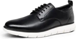 Bruno Marc Men's Casual Dress Sneakers Formal Business Shoes, Breathable Leather Upper Comfort Lightweight Cushioning Oxfords Crossflex NeatLite