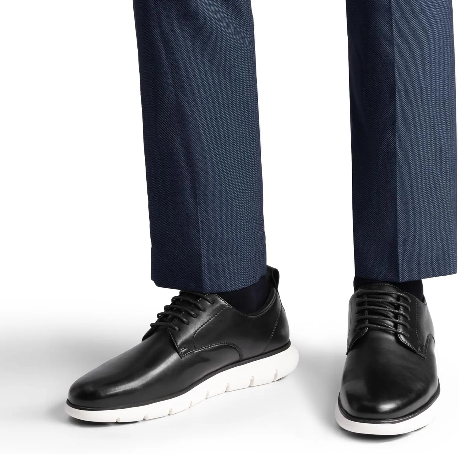Bruno Marc Men's Casual Dress Sneakers Formal Business Shoes, Breathable Leather Upper Comfort Lightweight Cushioning Oxfords Crossflex NeatLite