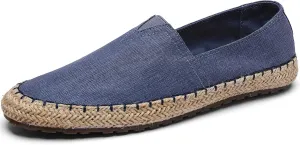 CASMAG Men's Fashion Casual Cloth Shoes Canvas Slip-on Loafers Espadrille Leisure Walking Sneakers Moccasins Boat Shoes