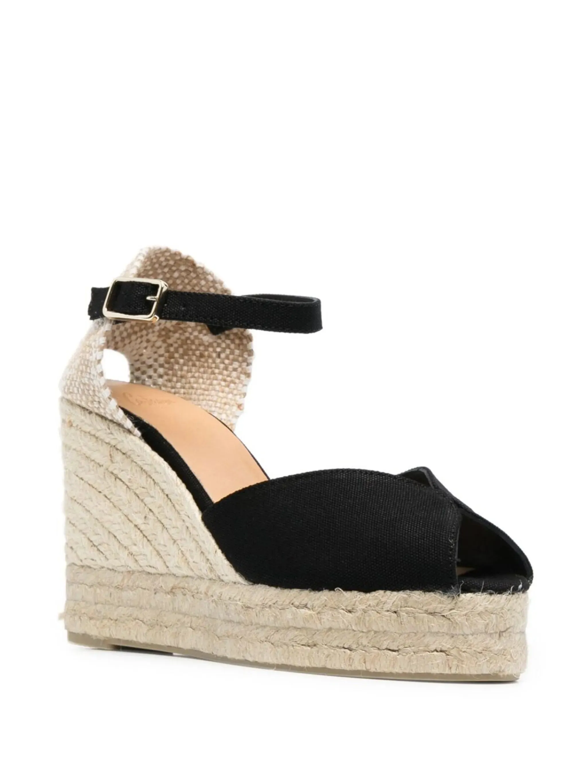 Castaner Chiara Black Wedge Espadrilles