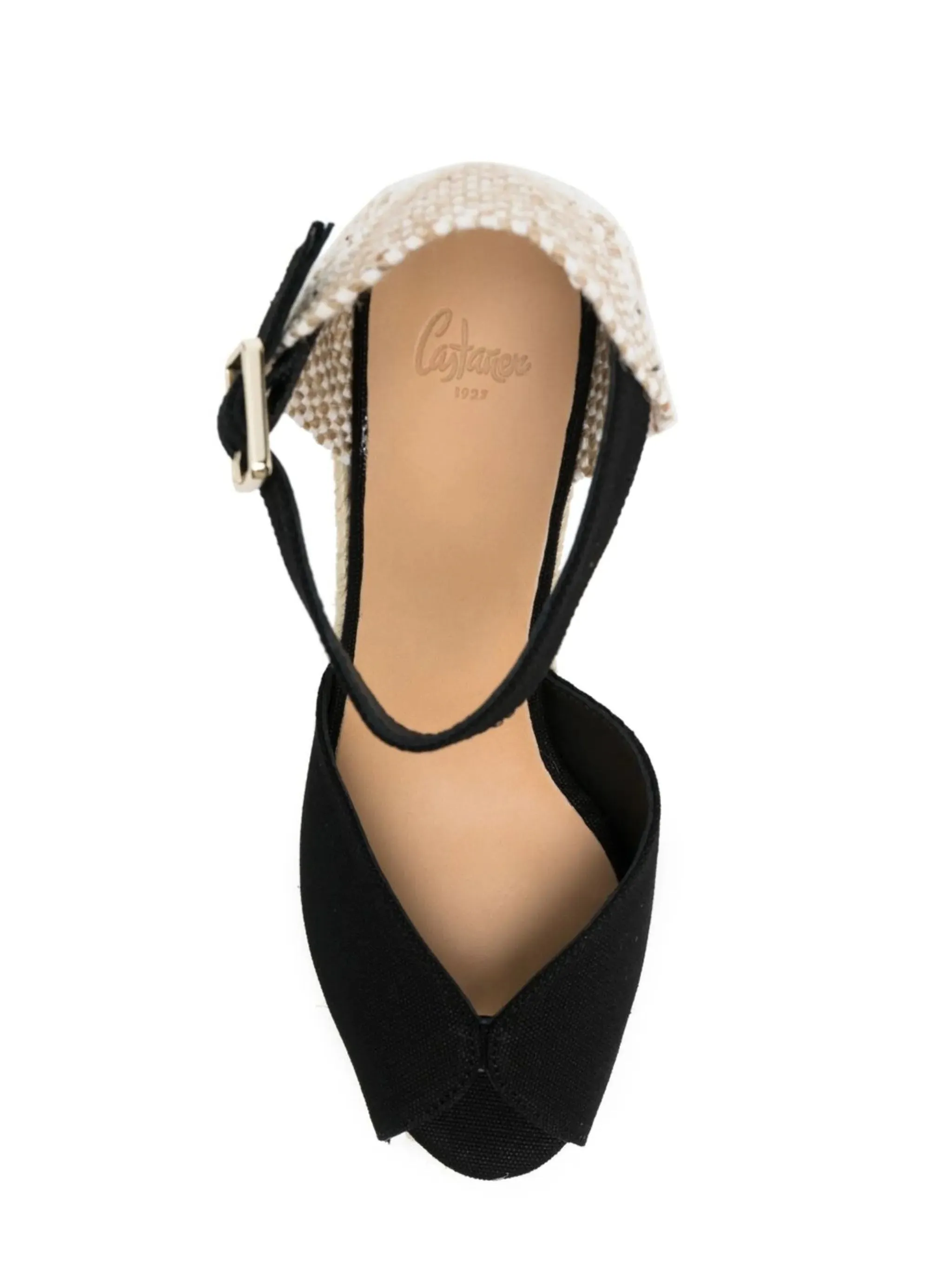 Castaner Chiara Black Wedge Espadrilles