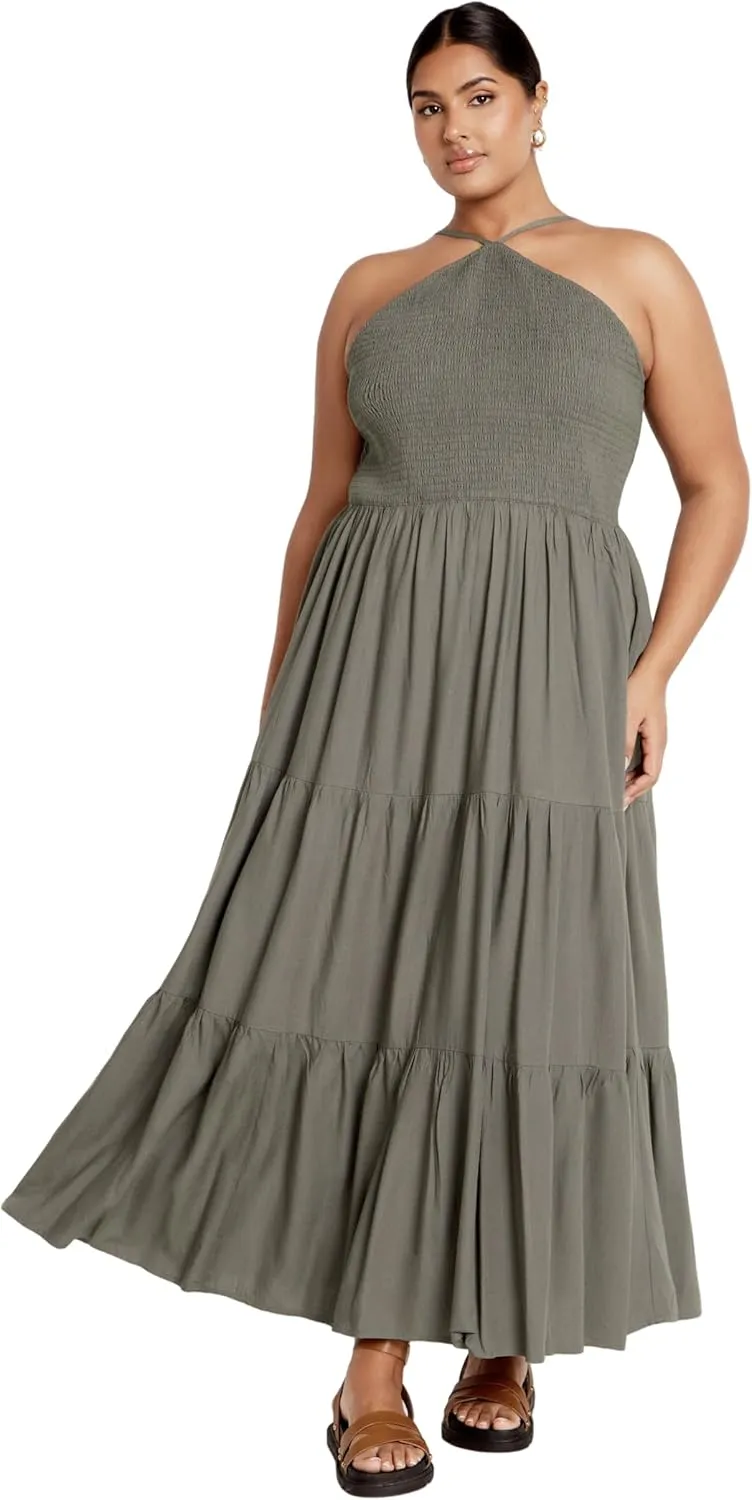City Chic Women's Plus Size Tahitian Maxi Dress