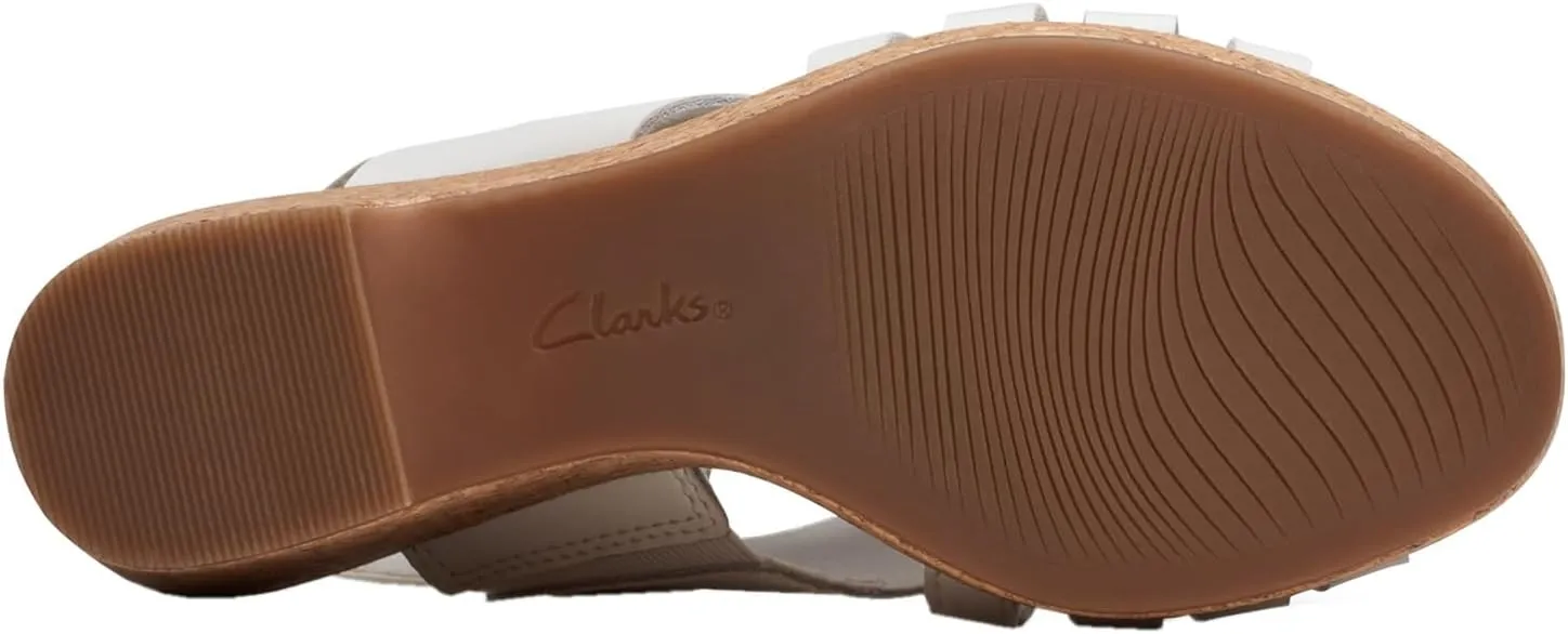 Clarks Womens Giselle Ivy Cork Platforms Slingback Sandals