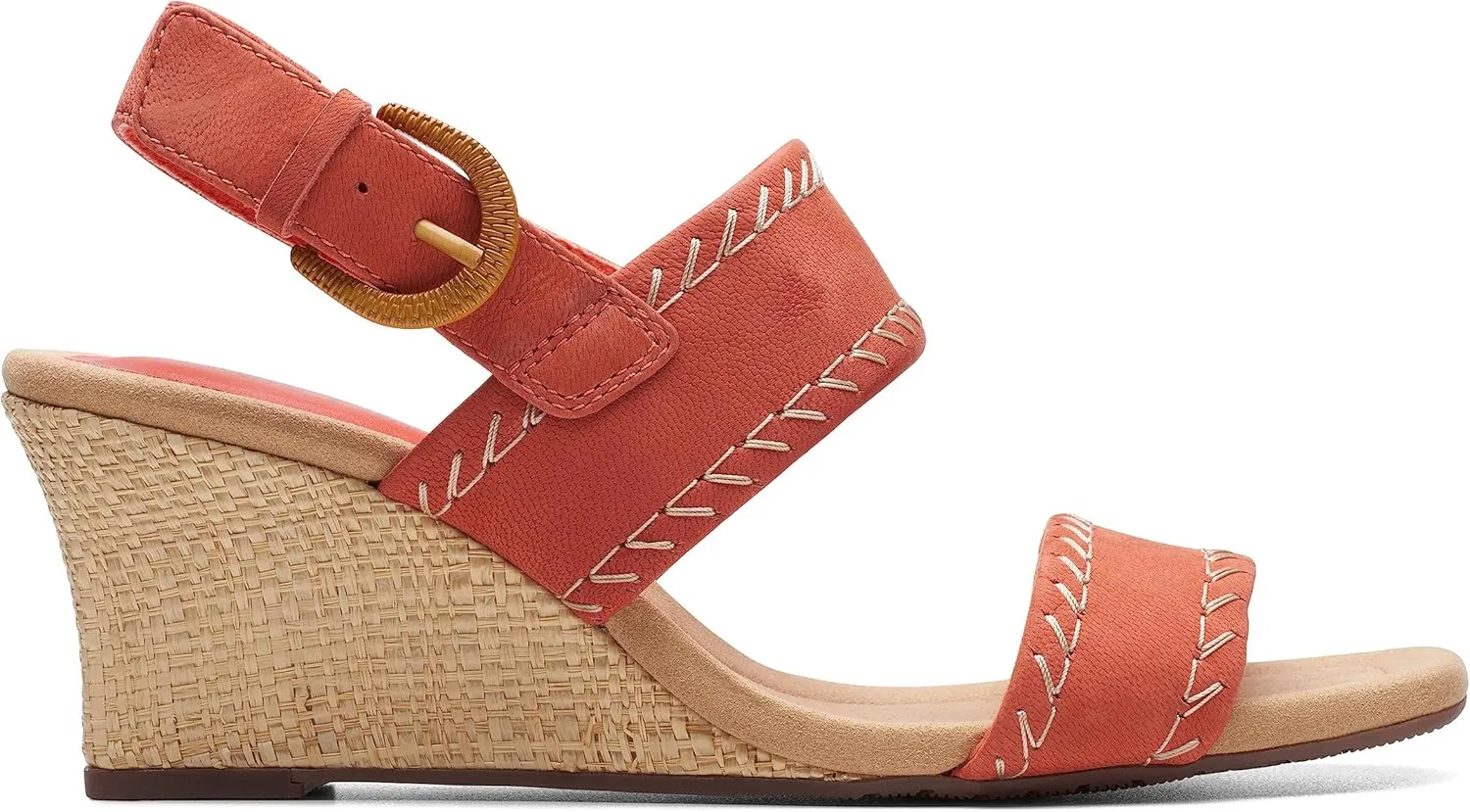 Clarks Womens Kyarra Rose Slip On wedges Slingback Sandals