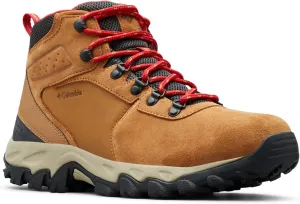 Columbia Men's Newton Ridge Plus II Suede Waterproof, 2024 Elk/Mountain Red, 11.5