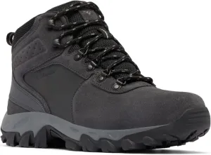 Columbia Men's Newton Ridge Plus II Suede Waterproof, 2024 Shark/Black, 14