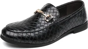 COSIDRAM Men's Dress Shoes Oxfords Slip on Classic Modern Formal Leather Shoes Casual Loafers