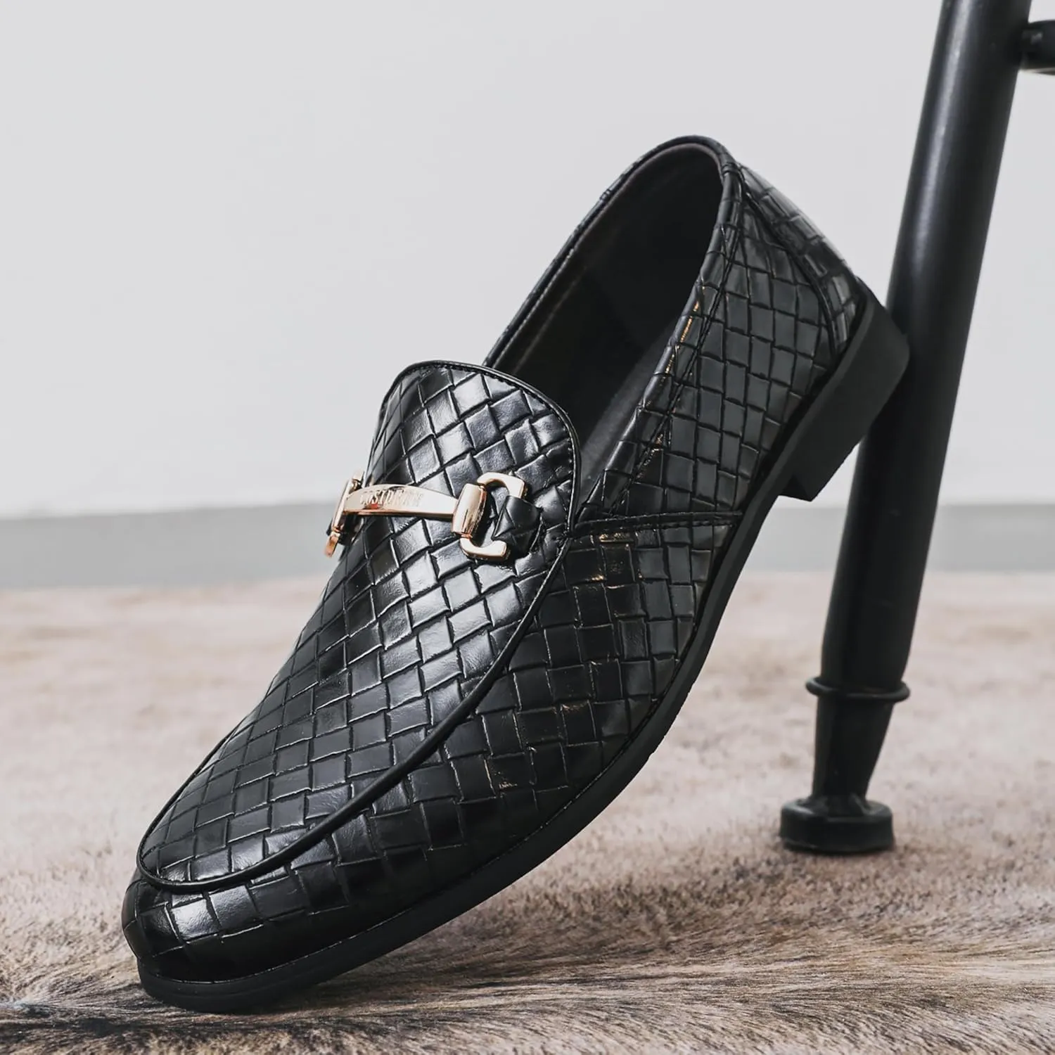 COSIDRAM Men's Dress Shoes Oxfords Slip on Classic Modern Formal Leather Shoes Casual Loafers