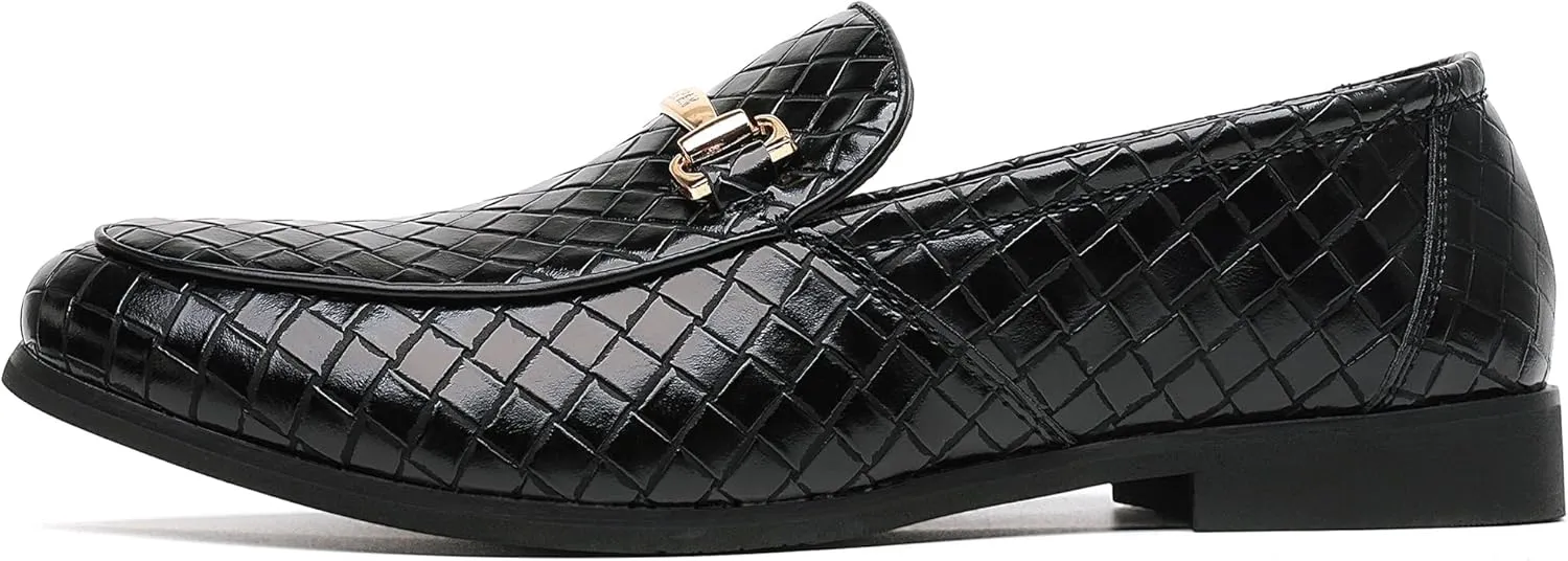 COSIDRAM Men's Dress Shoes Oxfords Slip on Classic Modern Formal Leather Shoes Casual Loafers