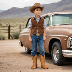 Cowboy Boots for Girls Boys Kids Cowgirl Riding Boots Square Toe Western Embroidery Mid-Calf Birthday Party Toddler Big Kid