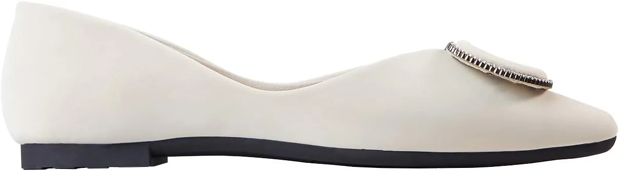 C.Paravano Women's Flats Pointed Toe Flats for Women Designer Ballet Flats Leather Flats Shoes for Women Dressy Casual Work Office Party Shoes