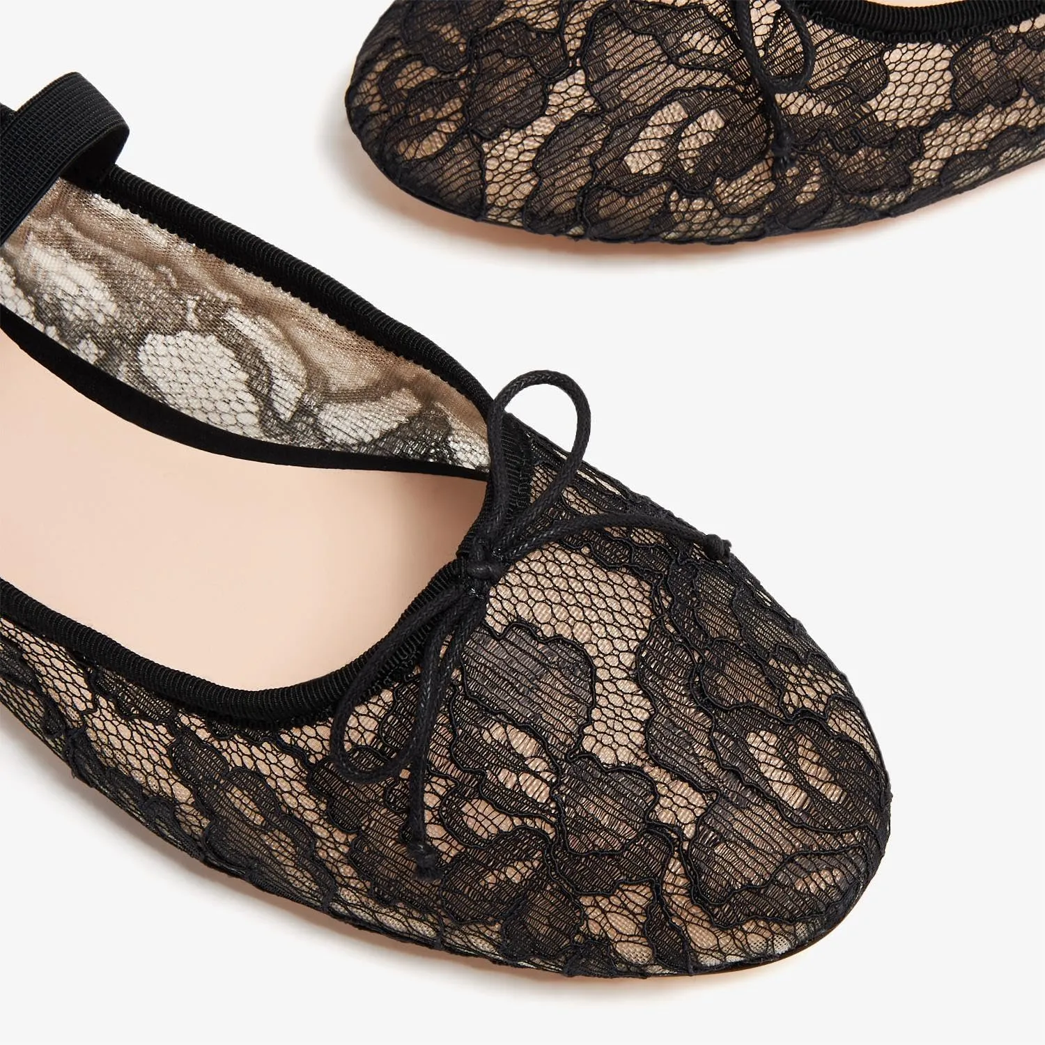 Crystal Mesh Ballet Flats for Women Stretch Band Snip Toe Ballerinas Flats Rhinestone Sparkly Mary Jane Flat Shoes