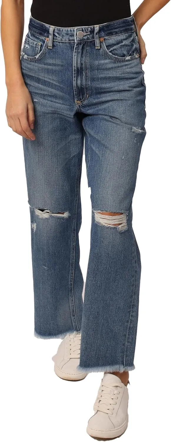 DEAR JOHN 90's Women's Jeans Straight Leg High Rise Ankle Inseam