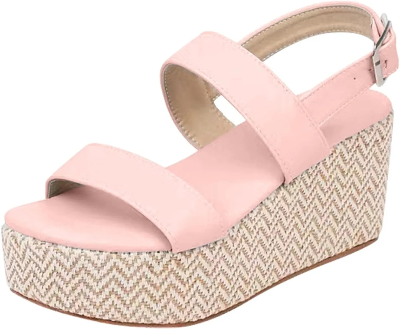 Dheva-C Sandal Slides Women Women Sandals Wedge Low Heel Roman Wedge Ladies Fashion Elastic Strap Carved Breathable Shoes Thick Soled Wedges Casual Sandals Sandals for Women Wedge Heels