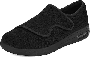 Diabetic Shoes for Men Wide Width Orthopedic Slip-on Shoes Adjustable Closure Walking Sneakers for Foot Pain Relief Swollen Feet