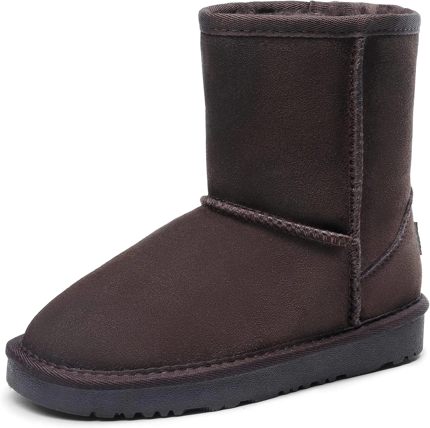 DREAM PAIRS Girls Boys Boots Kids Faux Fur Lined Winter Snow FuzzyClassic Kid's Mid Boot
