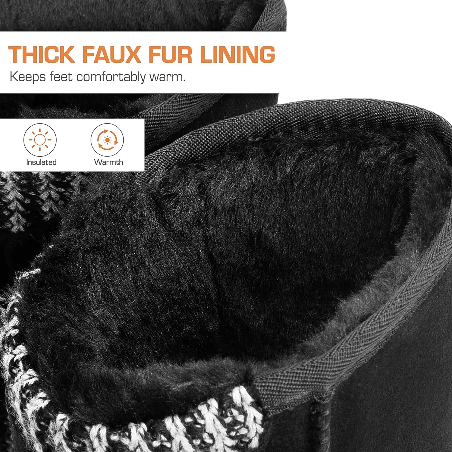 DREAM PAIRS Women's Mid Calf Winter Snow Boots Fashion FuzzyChic Buckle Booties