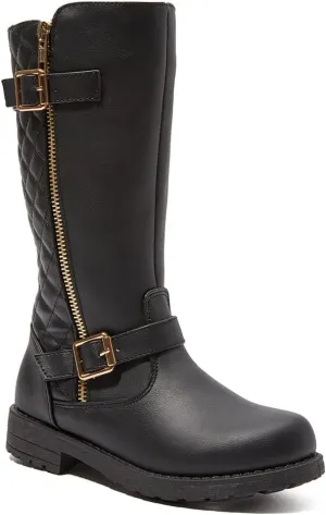 FabKids Girls Knee High Boots Fall Boots Winter Snow Tall Boot Dress Shoes For Toddler Little Kid Big Kid