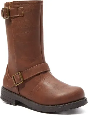 FabKids Girls Knee High Boots Fall Boots Winter Snow Tall Boot Dress Shoes For Toddler Little Kid Big Kid
