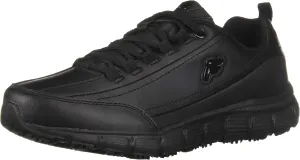 Fila Memory Radiance Slip Resistant - Shoes for Women - Leather and Textile Upper - Cement Construction Black/Black/Black 7 B - Medium