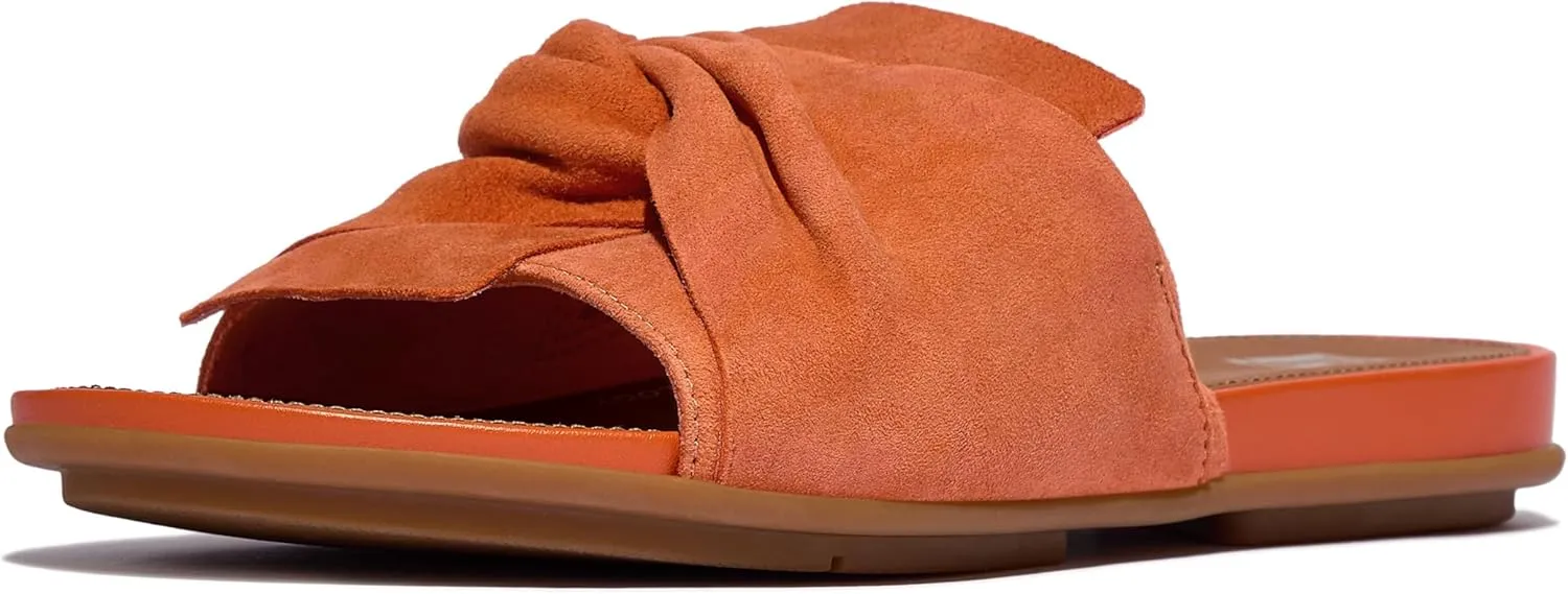 FitFlop Women's Gracie Soft-Twist Suede Slides Wedge Sandal
