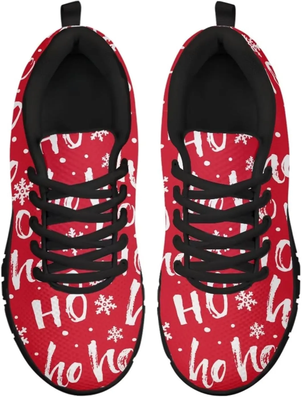 FKELYI Christmas Running Shoes for Women Athletic Tennis Sneakers Breathable Walking Flats