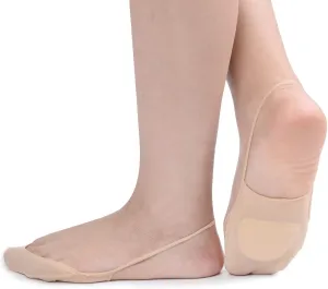 Flammi 6 Pairs Women Ball of Foot Cushion Socks Ultra Low Cut Liner Socks with Sling No Show Padded Half Socks for Heels