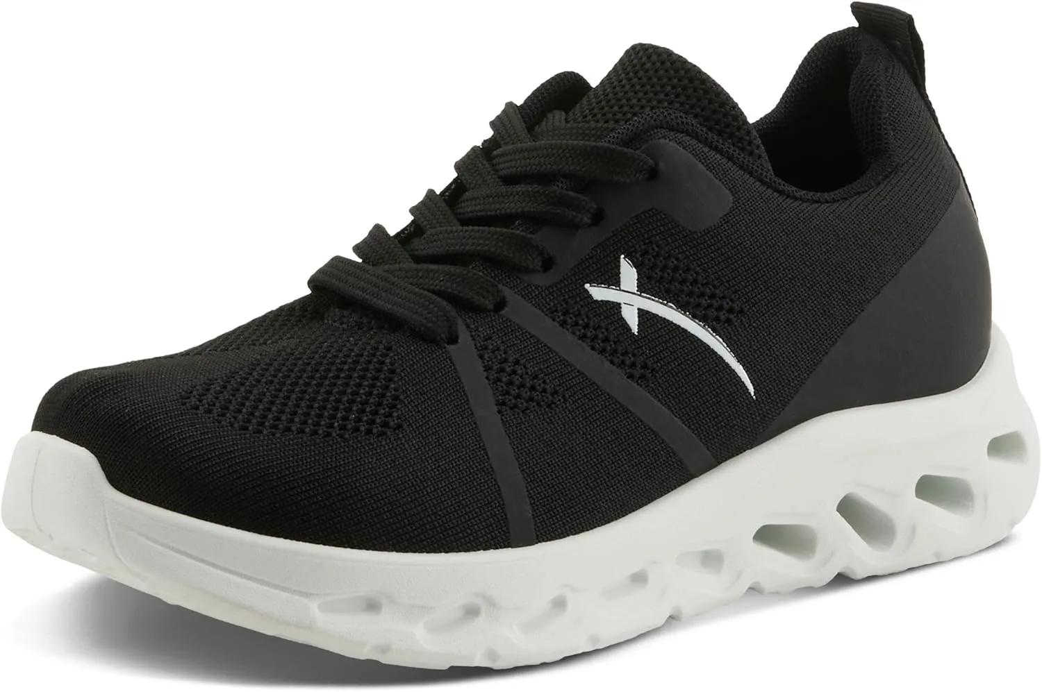 Flexus Women's Rushing Lace-Up Athletic Sneakers – Breathable Design, Shock-Absorbent Outsole, Arch Support