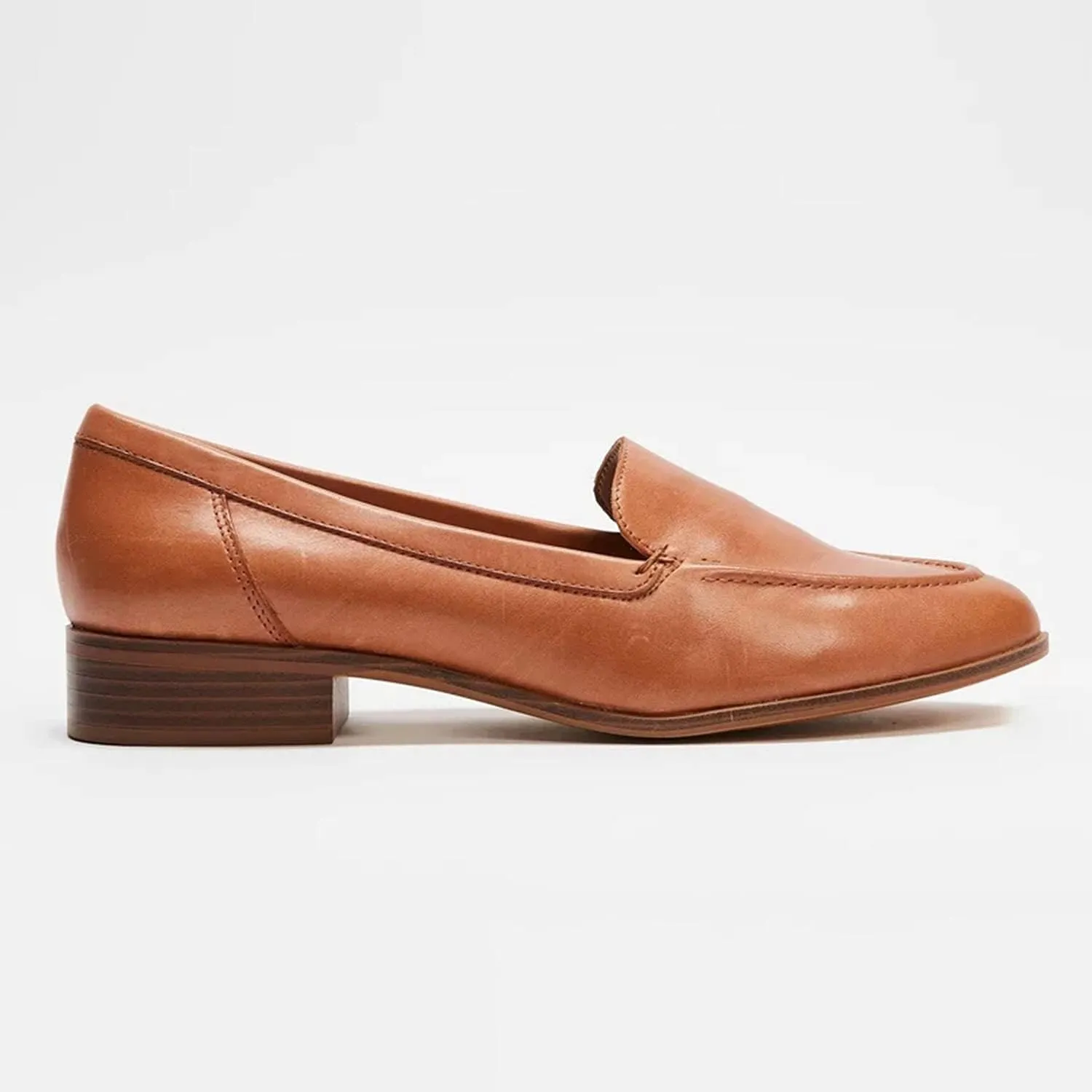 FOWT Women's Wide Width Loafer Shoes Slip On Low Block Stripped Heel Flats Pointed Toe Loafer Comfort Driving Office Loafer Shoes Size 4-16 US