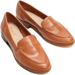 FOWT Women's Wide Width Loafer Shoes Slip On Low Block Stripped Heel Flats Pointed Toe Loafer Comfort Driving Office Loafer Shoes Size 4-16 US