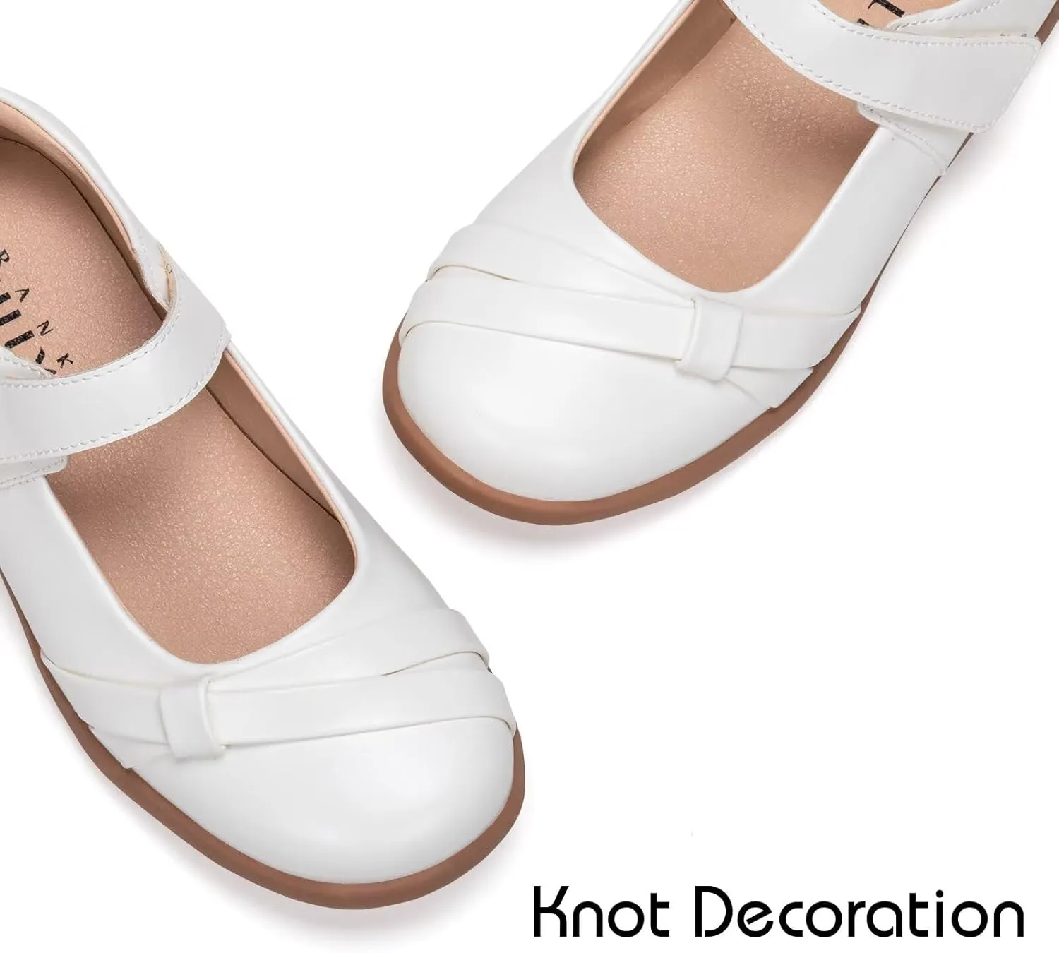 Frank Mully Girls School Shoes Mary Jane Flats Slip-On Uniform Dress Flats for Girl Toddler/Little Kid/Big Kid