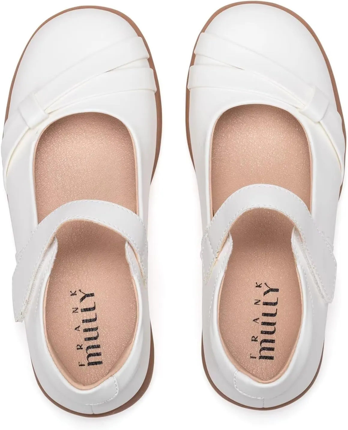 Frank Mully Girls School Shoes Mary Jane Flats Slip-On Uniform Dress Flats for Girl Toddler/Little Kid/Big Kid